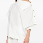 Top Issa a maniche corte in bianco Soeur - donna 