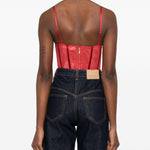 Body a corsetto Rebellion in rosso Zimmermann - donna 