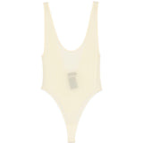 Body semi trasparente in giallo Wardrobe.Nyc - donna 