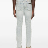 Jeans con dettagli effetto antiquato in blu Ksubi - uomo 