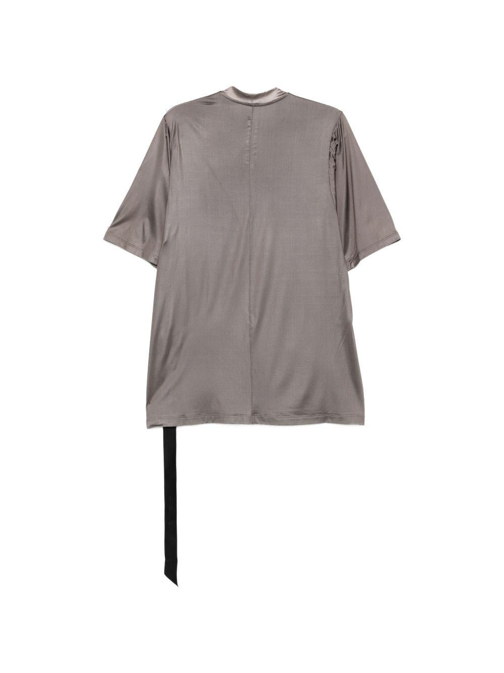 T-shirt a manica corta con nastro in grigio Rick owens drkshdw - donna 