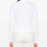 T-shirt a maniche lunghe le tshirt gros grain in bianco Jacquemus - donna 