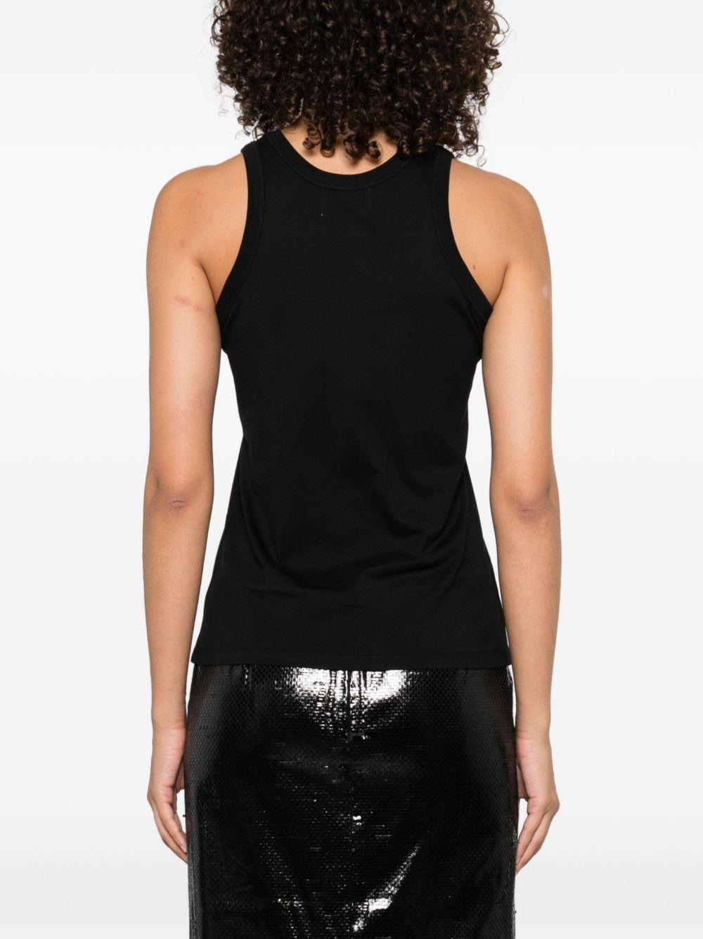 Canotta in cotone in nero Loulou De Saison - donna 