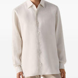 Camicia a maniche lunghe oasi in beige Zegna - uomo 