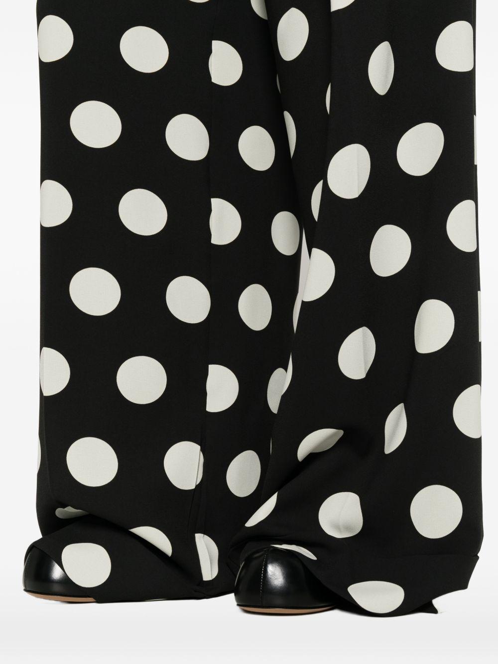 Pantaloni a pois in nero Junya watanabe - donna 