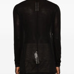 Top a maniche lunghe level ls t in nero Rick owens - uomo 