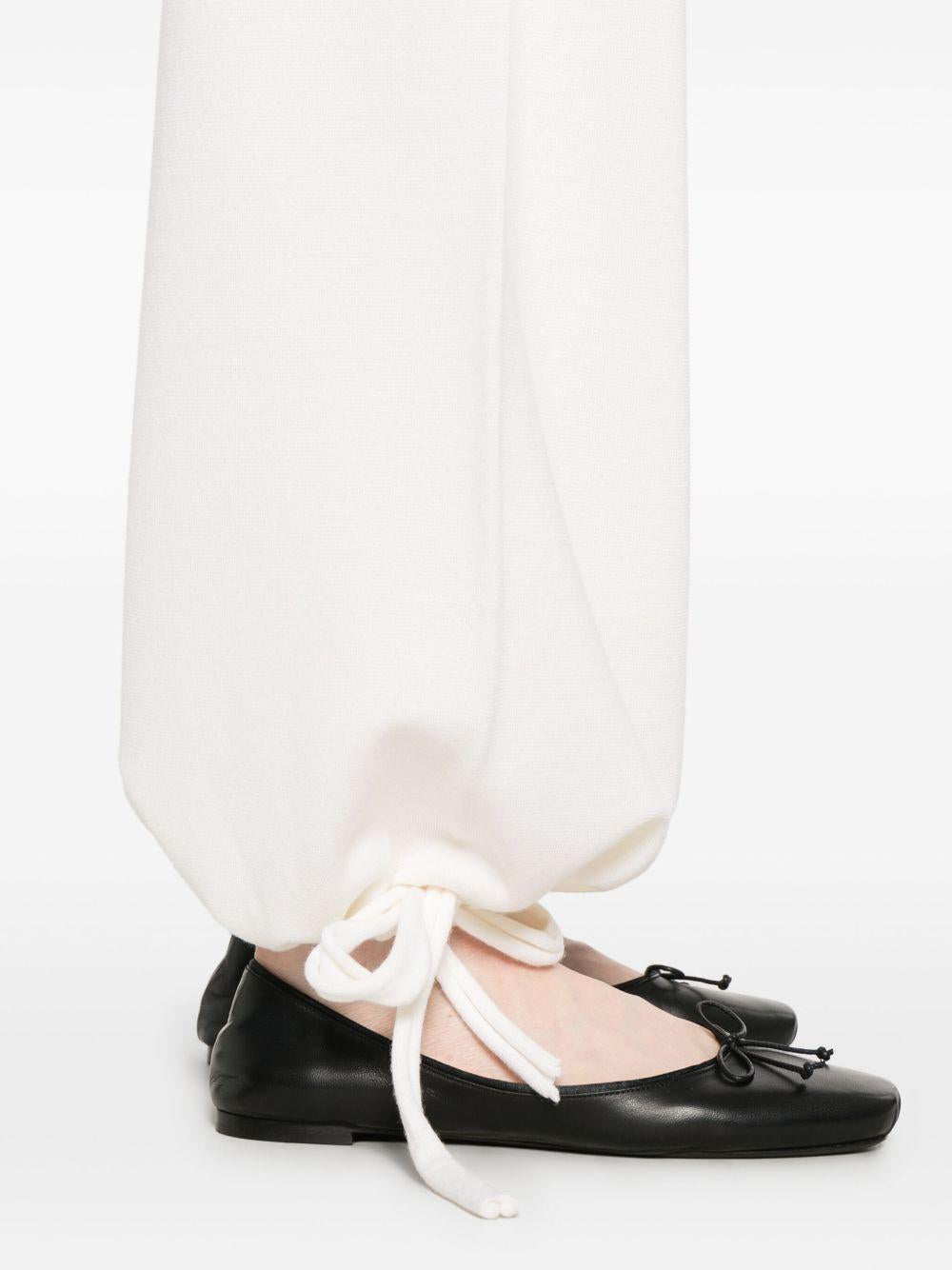Pantaloni con vita elasticizzata in bianco Maxmara - donna 