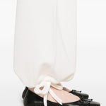 Pantaloni con vita elasticizzata in bianco Maxmara - donna 