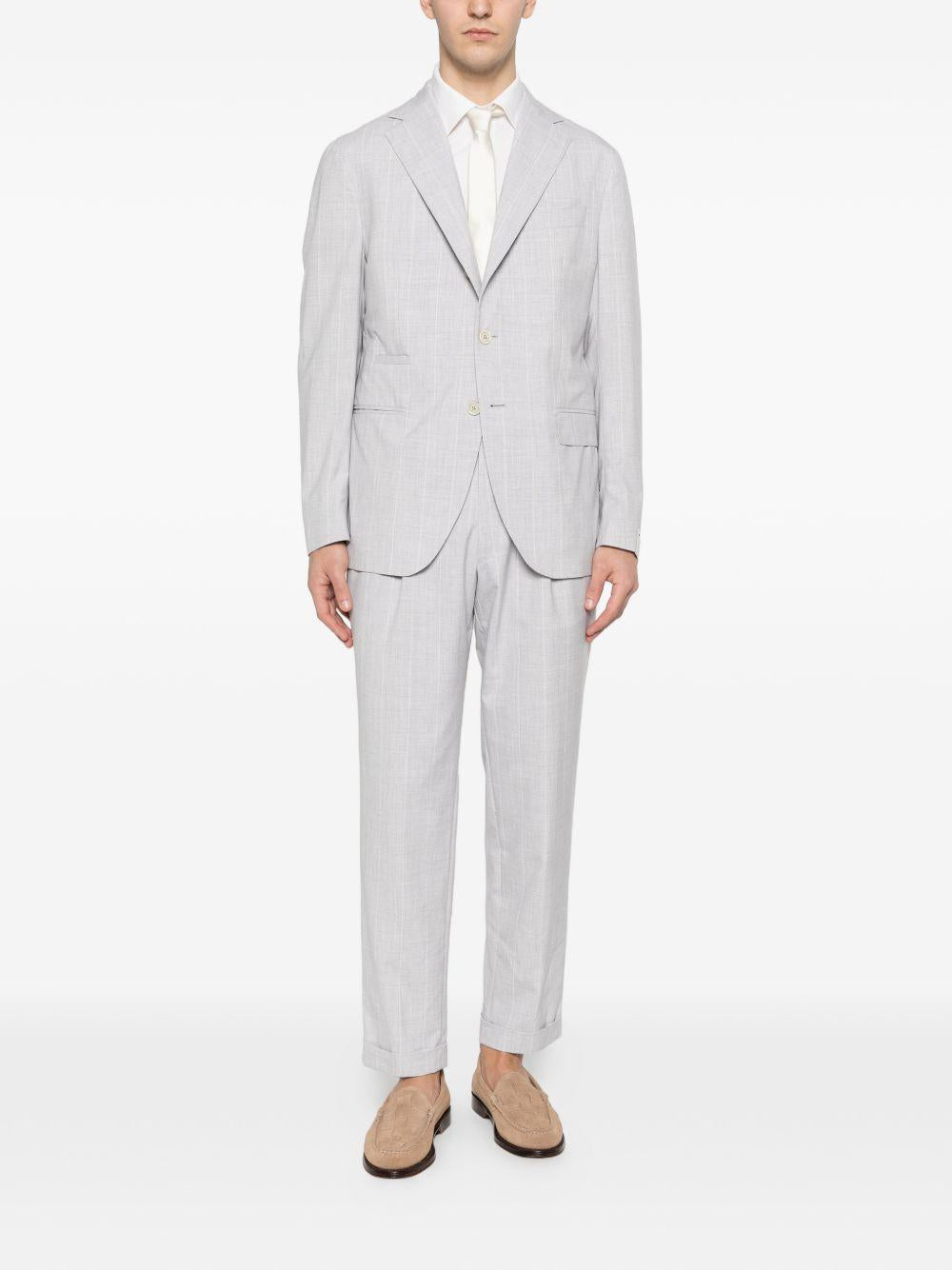 Completo monopetto in grigio Eleventy - uomo 