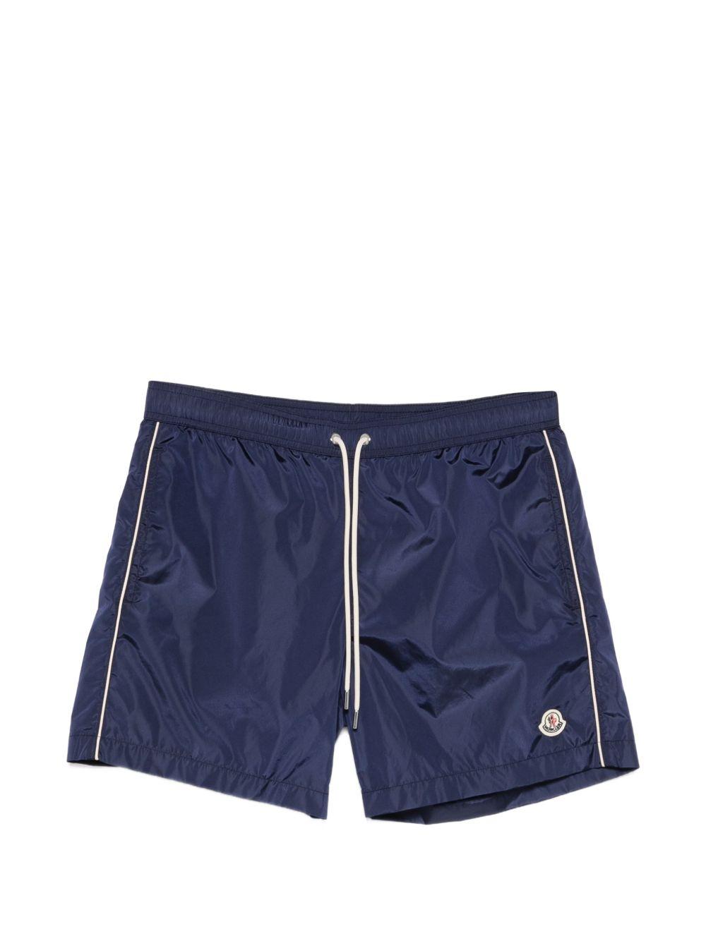 Costume da bagno con coulisse in blu Moncler - uomo 