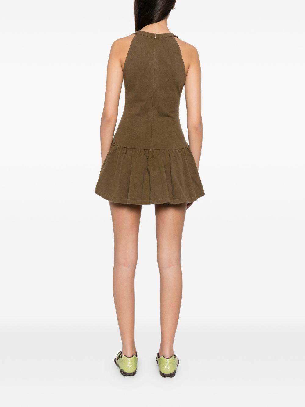 Abito con scollo a V in verde Shushu/tong - donna 