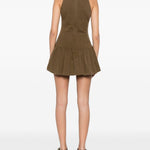 Abito con scollo a V in verde Shushu/tong - donna 