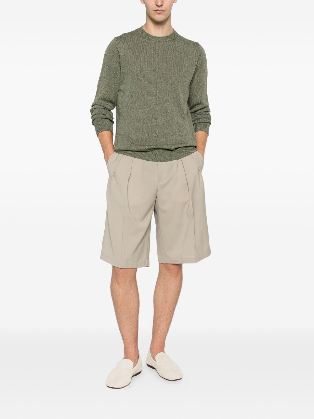 Pantaloncini Bedfords a pieghe con taschino portamonete in verde Briglia 1949 - uomo 