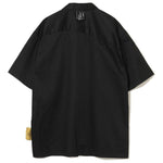 Camicia a maniche corte con bottoni in nero Undercover - uomo 