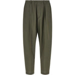 Pantaloni affusolati con elastico in vita in verde Magliano - uomo 