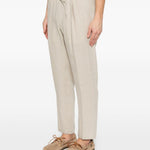 Pantaloni con coulisse e pieghe in beige Briglia 1949 - uomo 