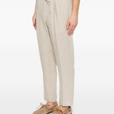 Pantaloni con coulisse e pieghe in beige Briglia 1949 - uomo 