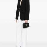 Borsa a mano slim in nero tory burch - donna 