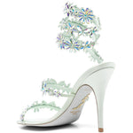 Sandali Eden con motivi floreali in verde acqua Rene caovilla - donna 