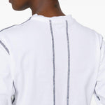 T-shirt con impunture in bianco Gr10k - donna 