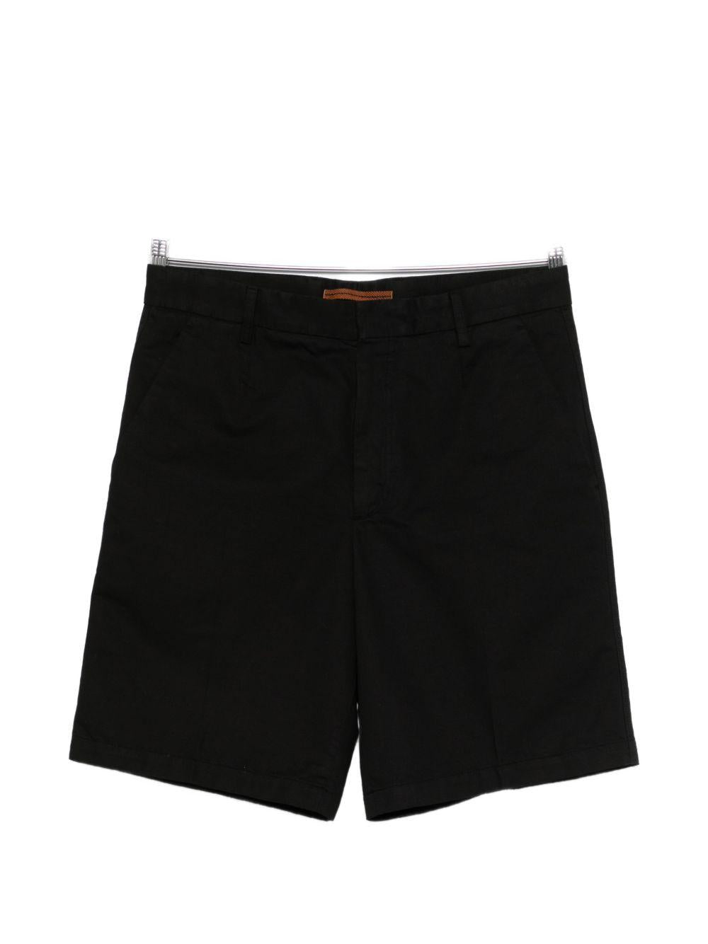 Pantaloncini con parte anteriore piatta in nero Zegna - uomo 