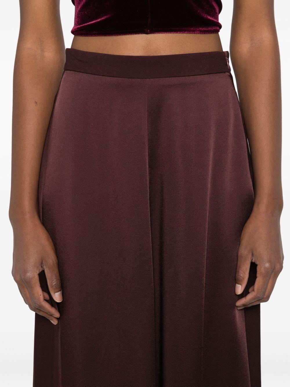 Gonna svasata con zip in marrone Forte forte - donna 