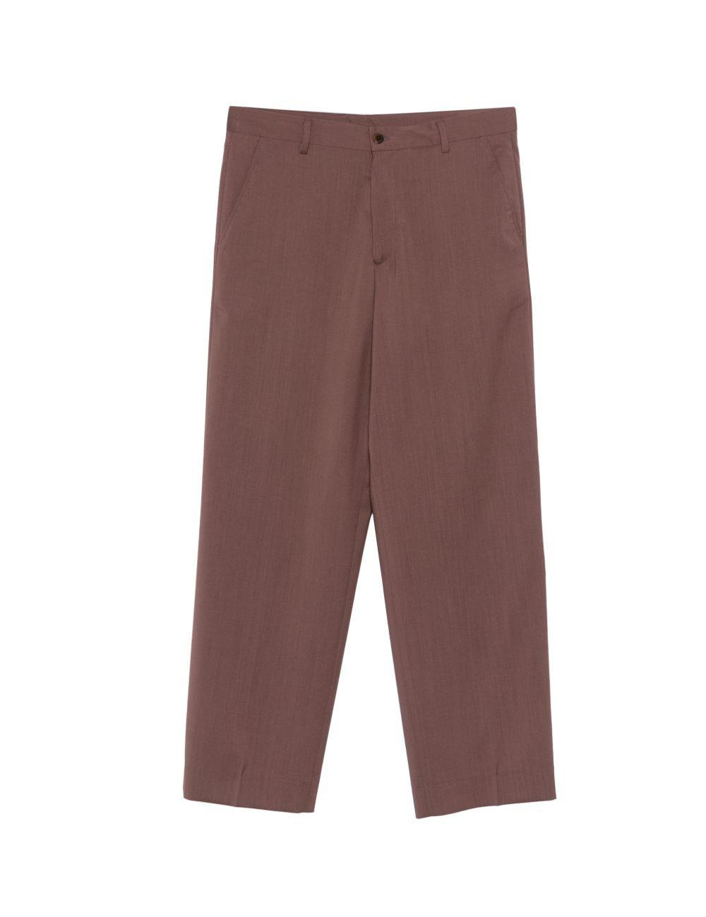 Pantaloni in lana alain in marrone Costumein - uomo 