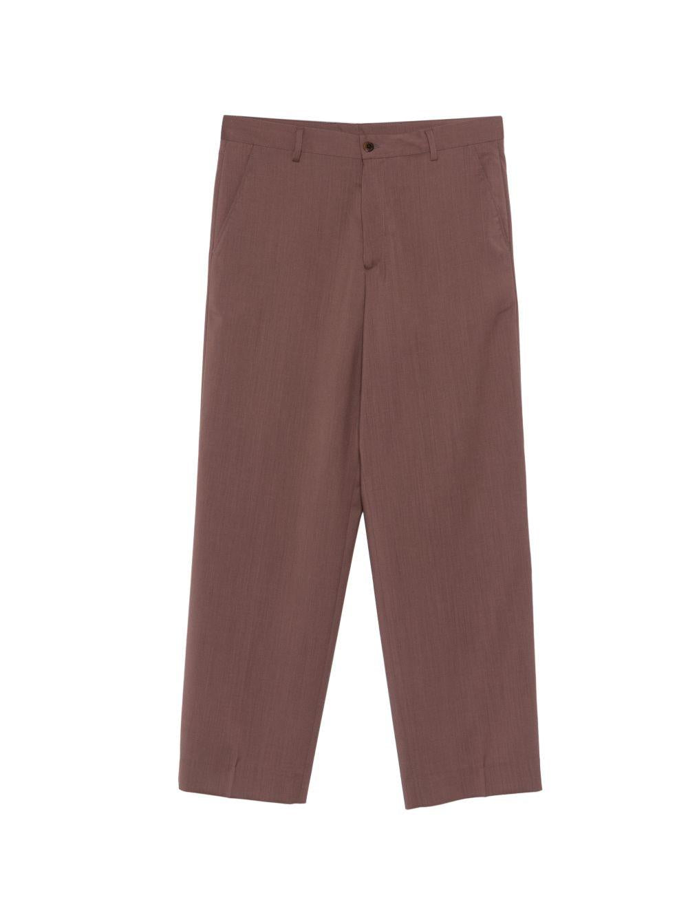 Pantaloni in lana alain in marrone Costumein - uomo 