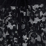 Pantaloni con inserti in pizzo in nero Venuja - donna 