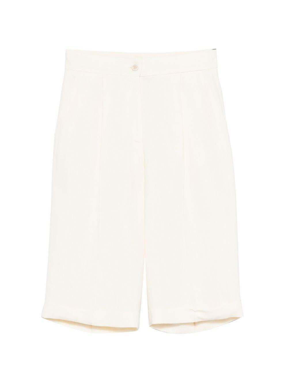 Shorts con bottoni in bianco Antonelli - donna 