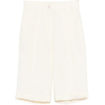 Shorts con bottoni in bianco Antonelli - donna 