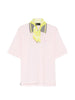 Polo con logo ricamato in rosa Kolor - uomo