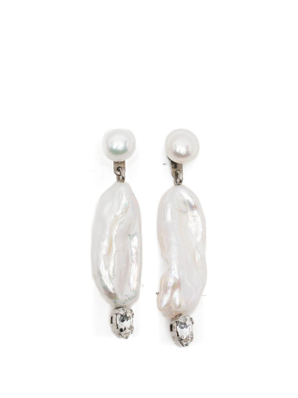 Orecchini di perle di cristallo in argento Simone rocha - donna 