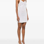 Miniabito in maglia con perle in bianco Giuseppe di morabito - donna 