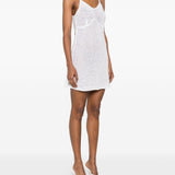 Miniabito in maglia con perle in bianco Giuseppe di morabito - donna 