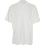 T-shirt a maniche corte con logo  in bianco 