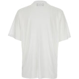 T-shirt a maniche corte con logo  in bianco 