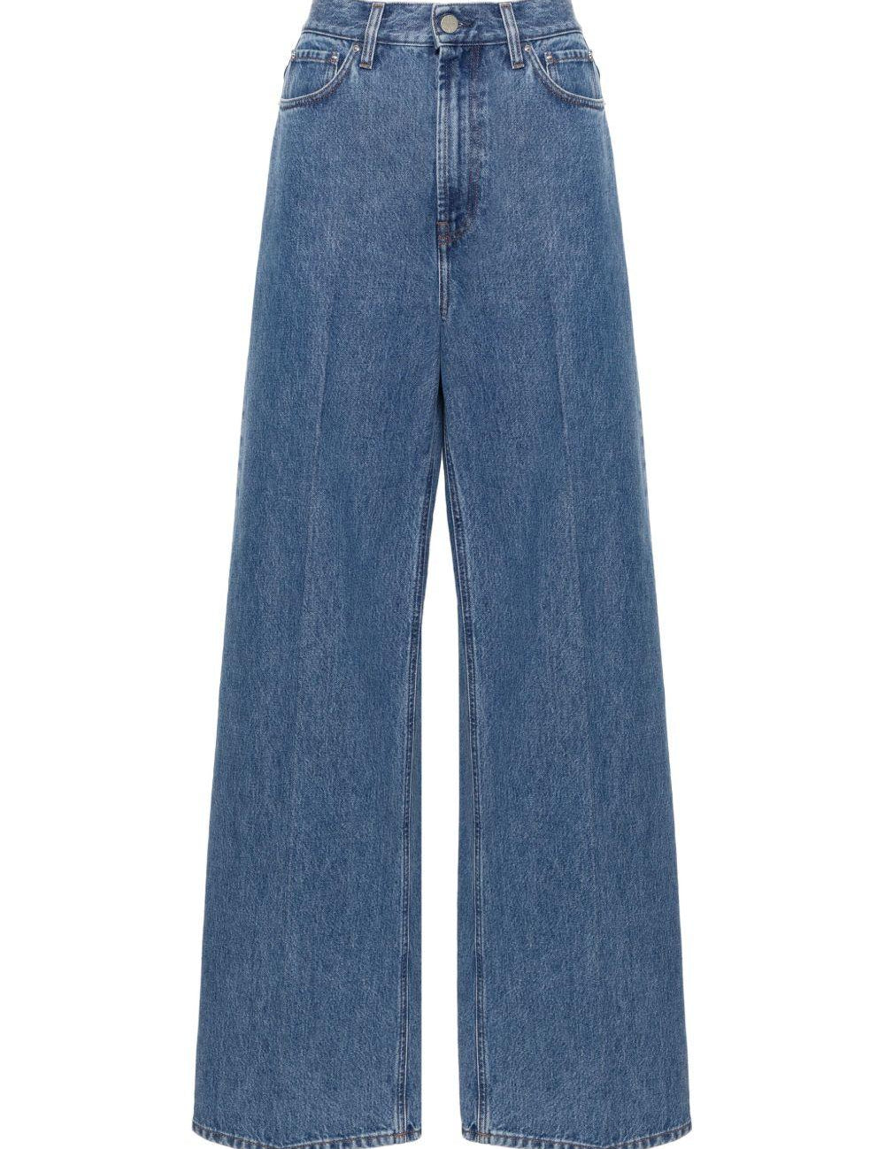Jeans a gamba ampia in indaco Rick Owens - uomo 