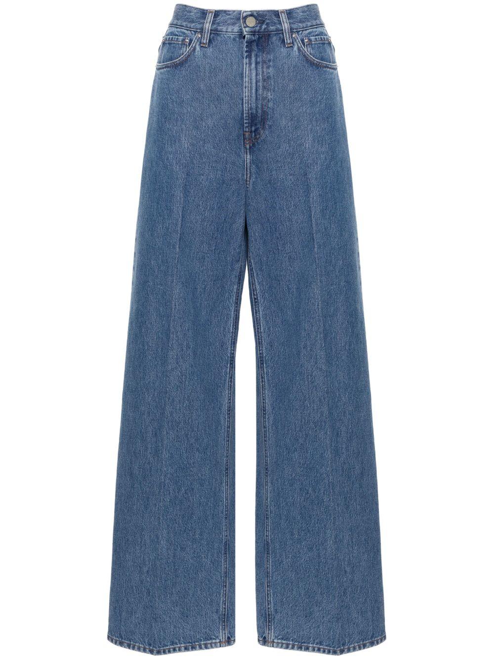 Jeans a gamba ampia in indaco Rick Owens - uomo 