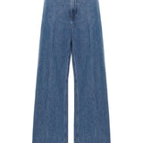 Jeans a gamba ampia in indaco Rick Owens - uomo 