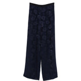 Pantaloni floreali jacquard in blu Forte forte - donna 