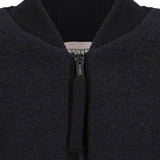 Bomber bouclé in nero Laneus - donna 