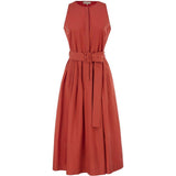 Abito midi con cintura in rosso Antonelli - donna 