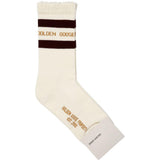 Calzini con logo in beige 