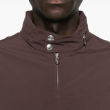 Giacca bomber con zip in marrone Brunello cucinelli - uomo 