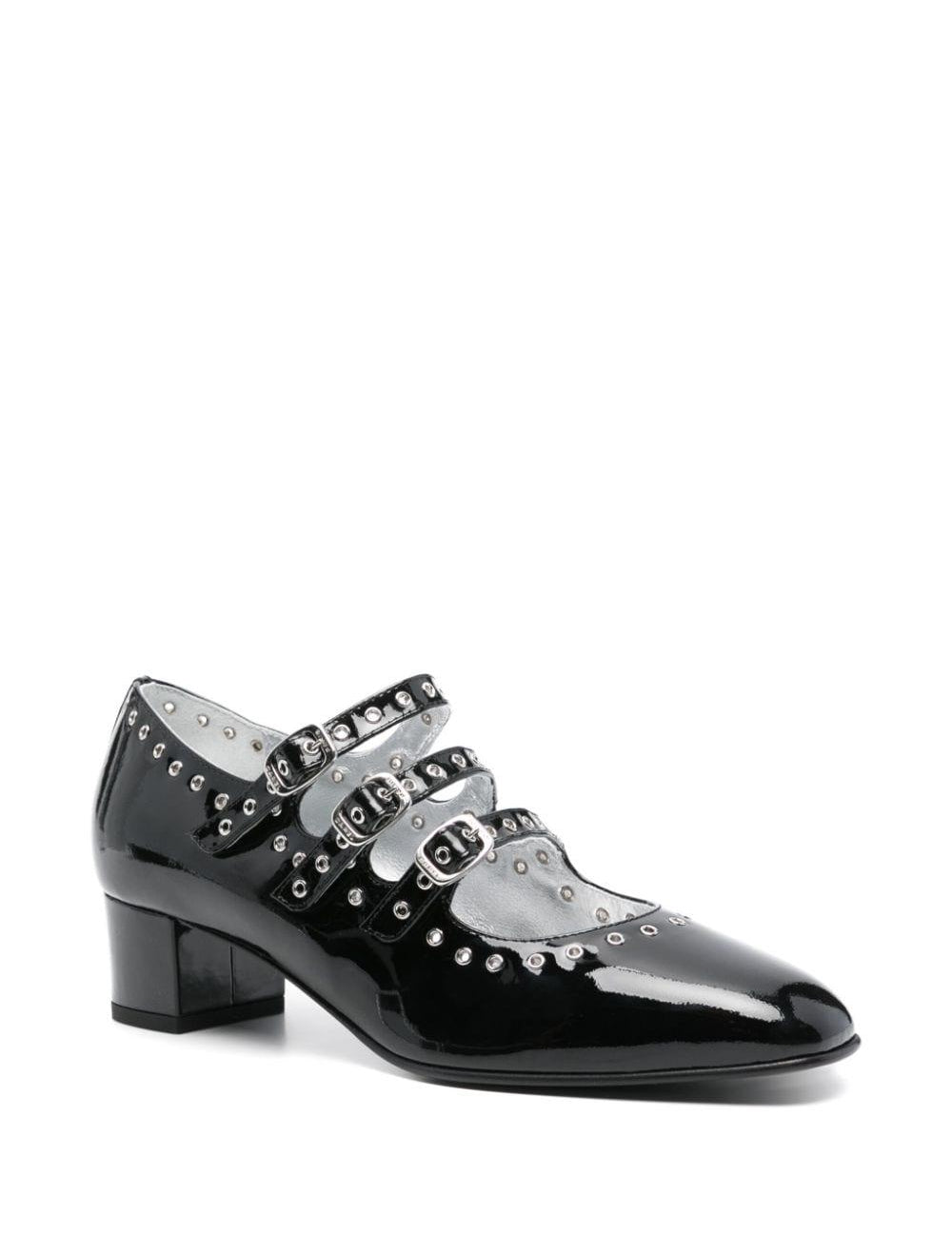 Decollete con occhielli 40mm in nero - donna 