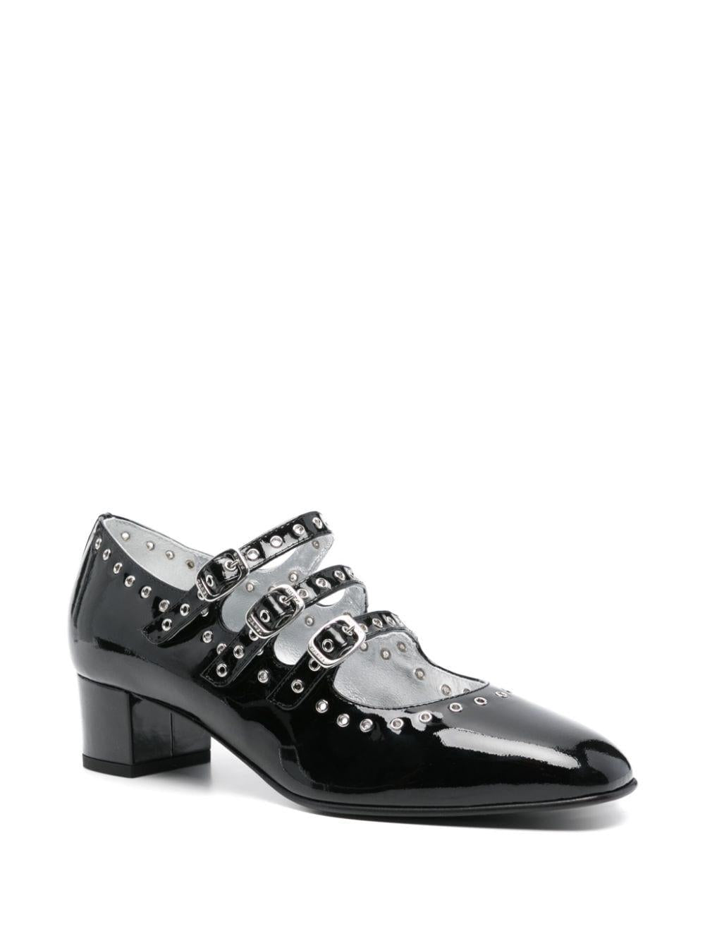 Decollete con occhielli 40mm in nero - donna 