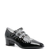 Decollete con occhielli 40mm in nero - donna 