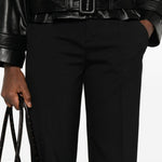 Pantaloni dritti in nero Alberta Ferretti - donna 