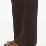 Pantaloni a gamba ampia in marrone Maurizio - donna 